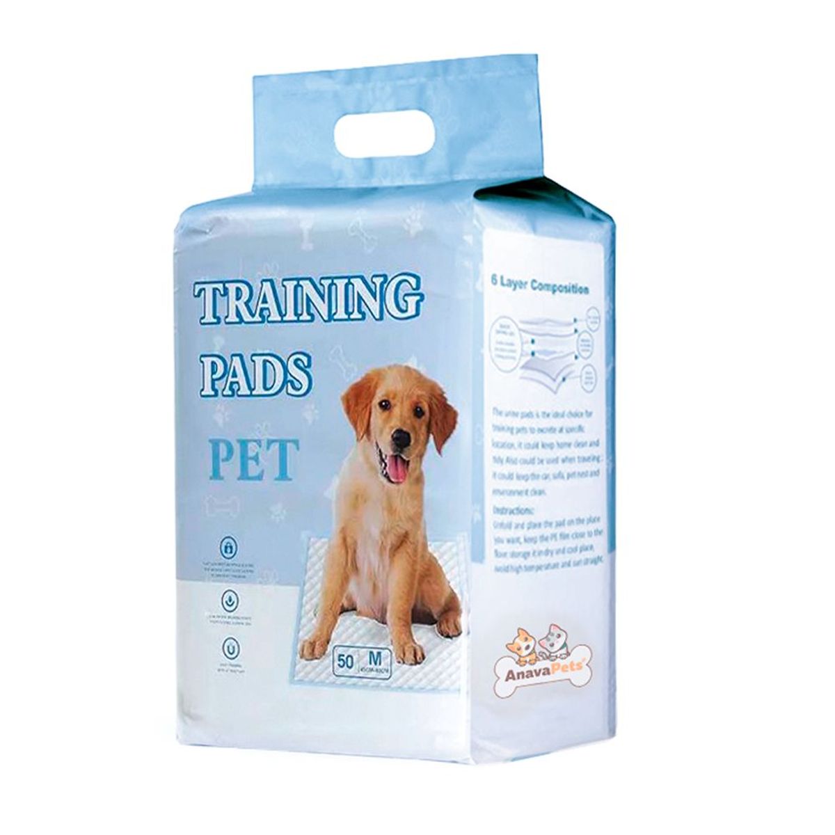 Pet In Care - Pañales de Piso Absorbentes Desechables Perros Talla M