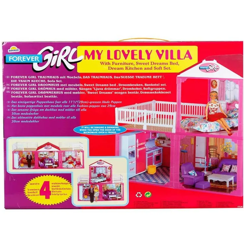 GENERICO - Casa de muñeca My Lovely Villa - 4 Ambientes Forever Girl