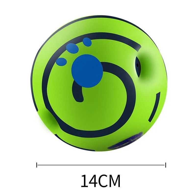 GENERICO - PELOTA JUGUETE PARA PERRO CON SONIDO 14CM