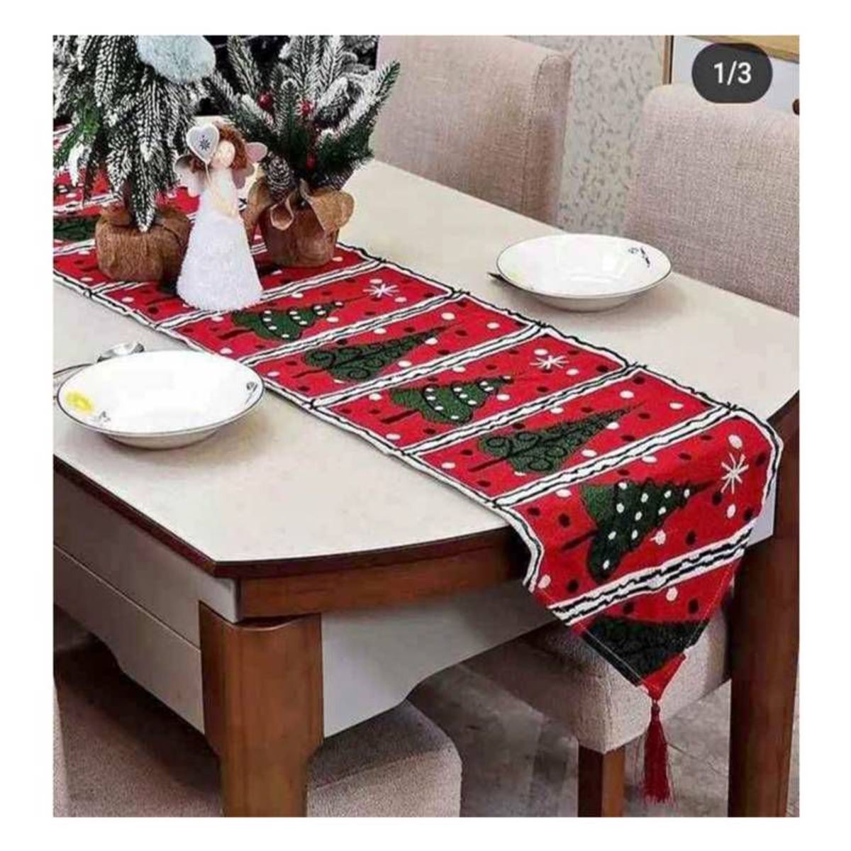 GENERICO - CAMINO DE MESA NAVIDEÑO 1.80 M X 33 CM