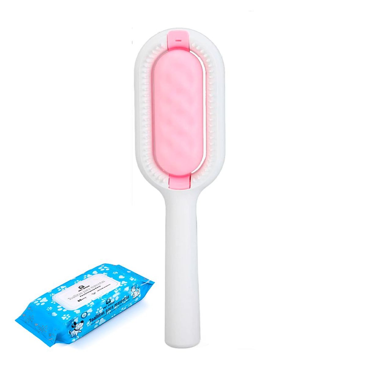 OEM - Kit de Limpieza Para Mascotas Gatos y Perros- Rosa