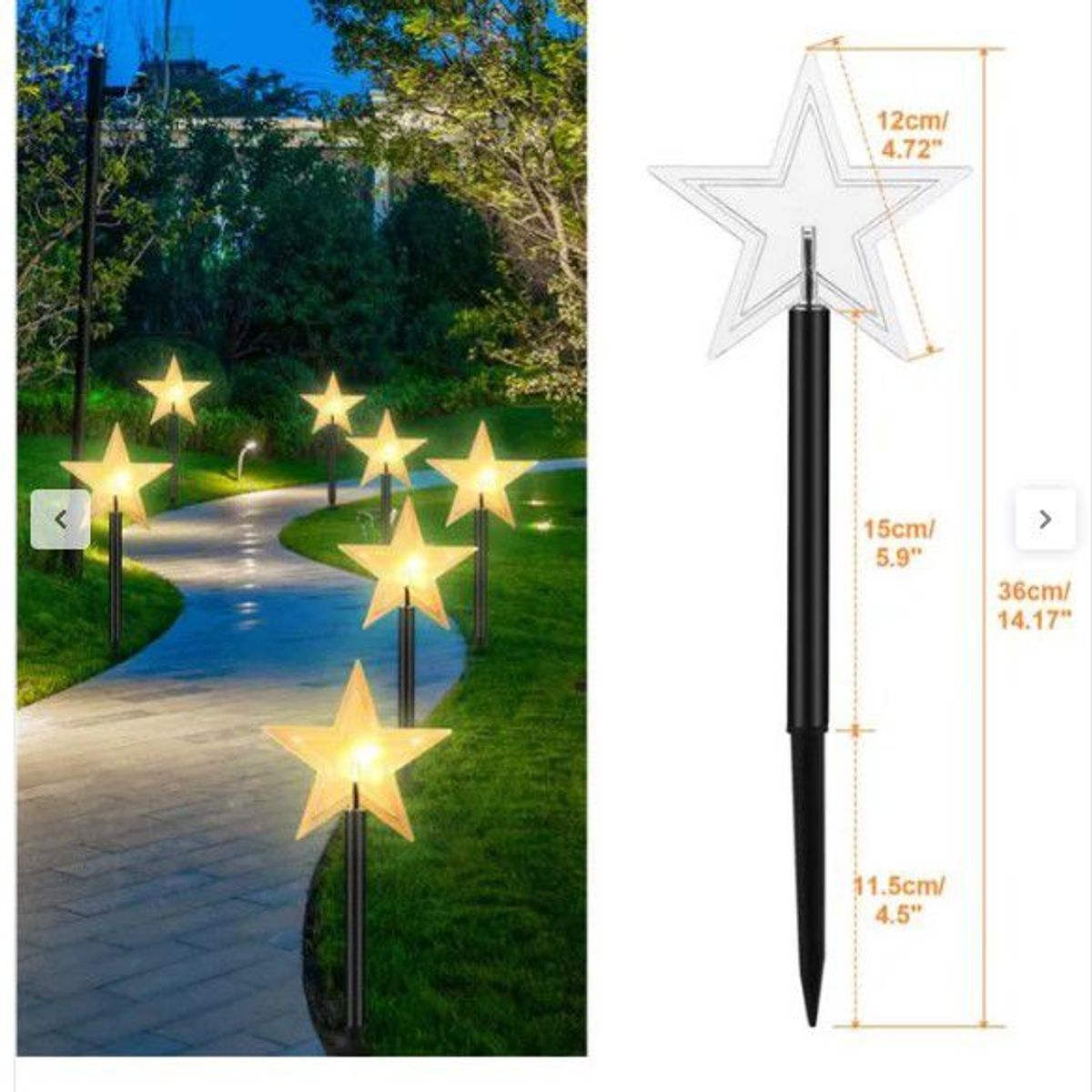 GENERICO - luces navidad estaca jardin