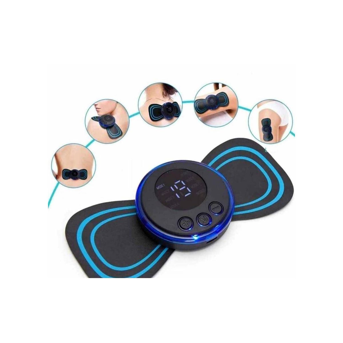 GENERICO - Masajeador Electrico de Cuello Abdomen Espalda Recargable