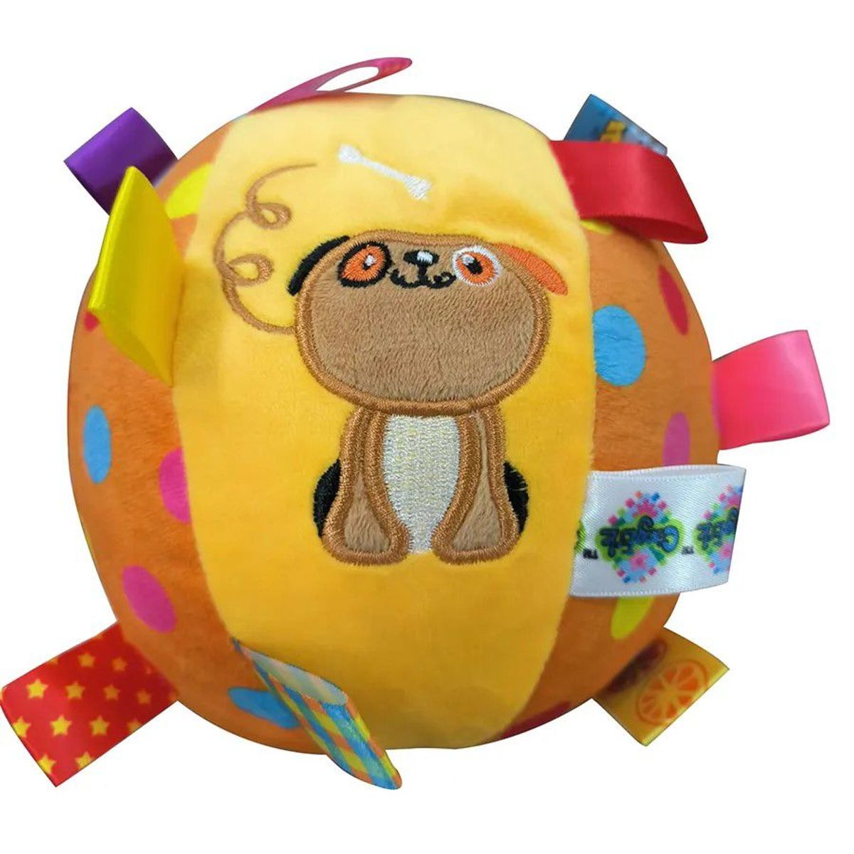 GENERICO - PACK X2 HERMOSA PELOTA JUGUETE MASCOTA DE FELPA CON SONIDO