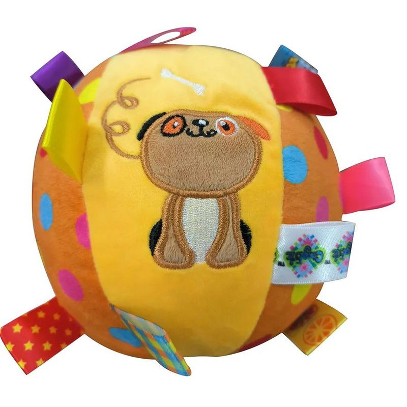 GENERICO - PACK X2 HERMOSA PELOTA JUGUETE MASCOTA DE FELPA CON SONIDO