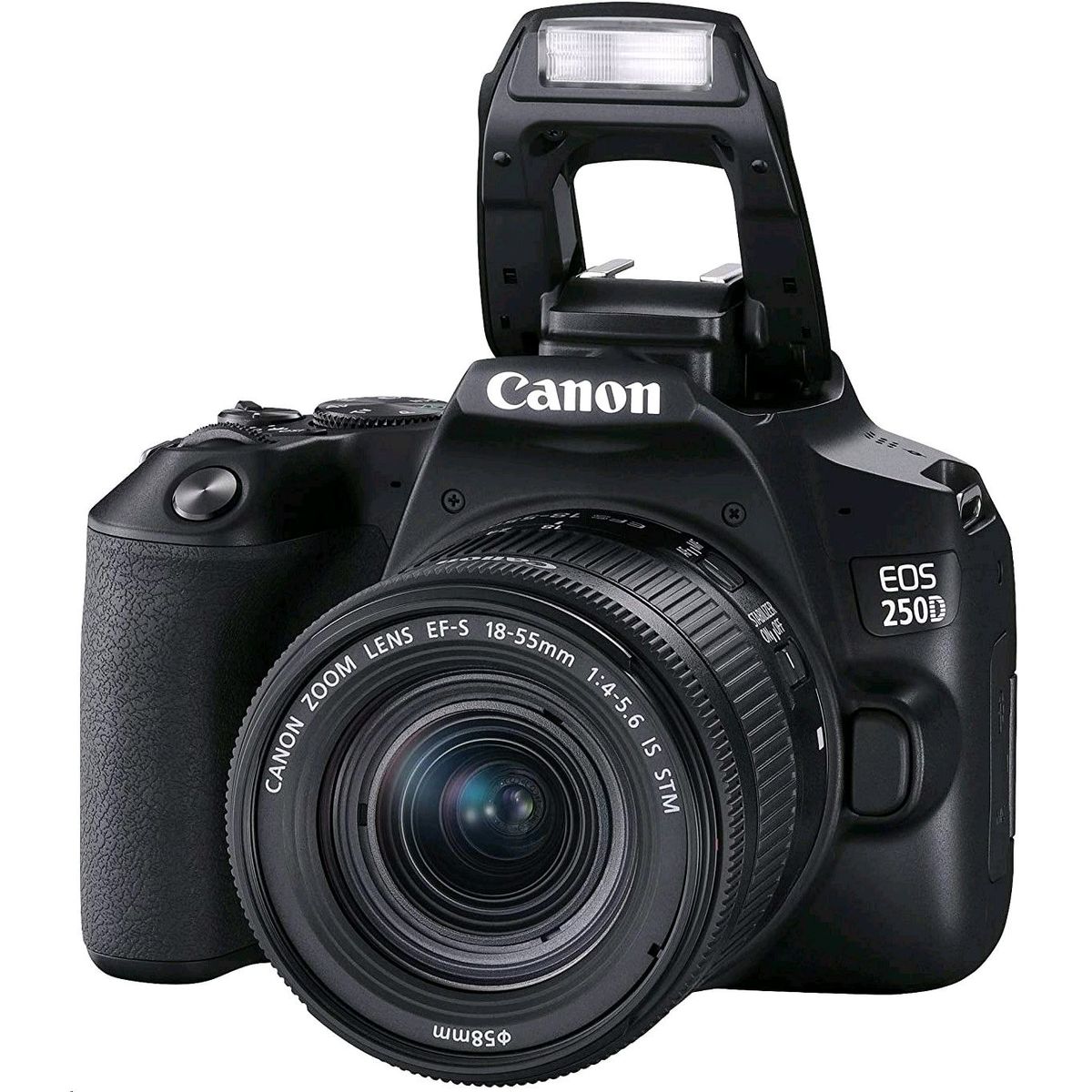 CANON - Canon EOS 250D DSLR Cámara con 18-55mm IS STM - Negro