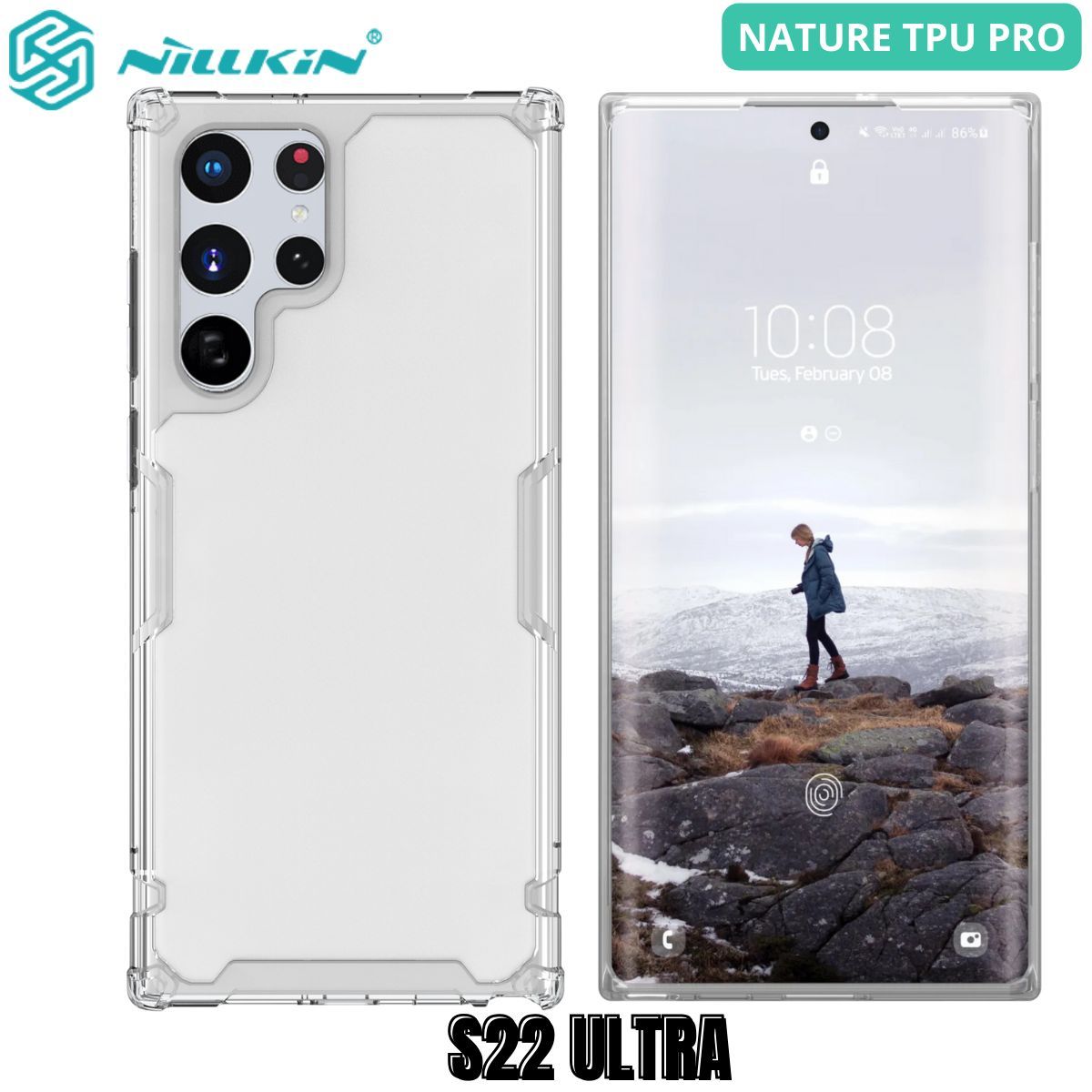 NILLKIN - Case Nillkin Nature Clear - Galaxy S22 Ultra