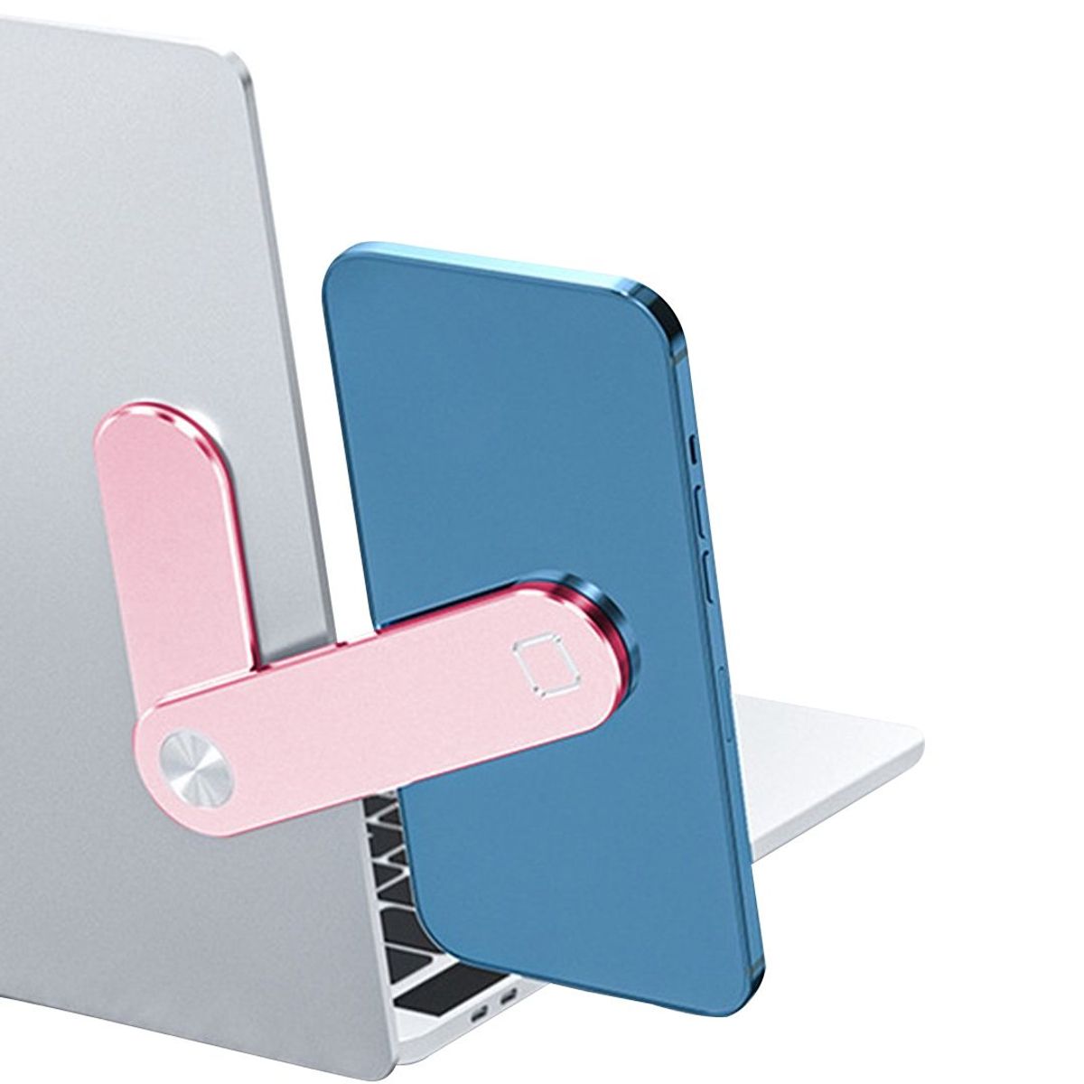 S&T - Soporte Holder de Celular P Laptop Corporativos Aluminio HS610 PINK
