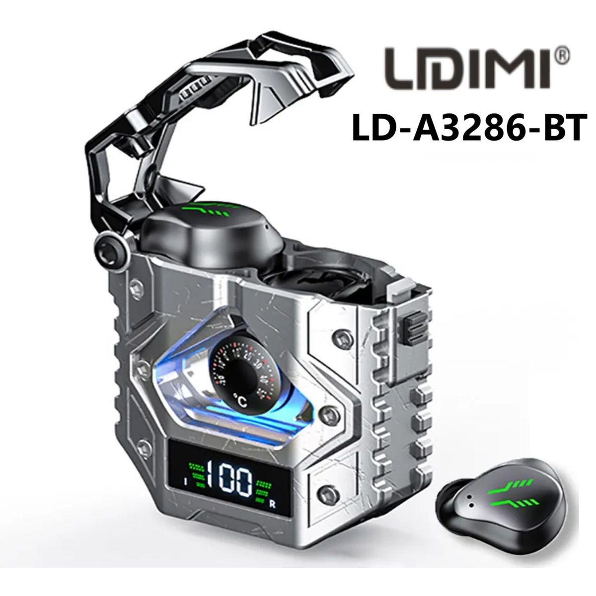 LIDIMI - Audífonos inalámbricos  LD-A3496-BT  Bluetooth - Gris
