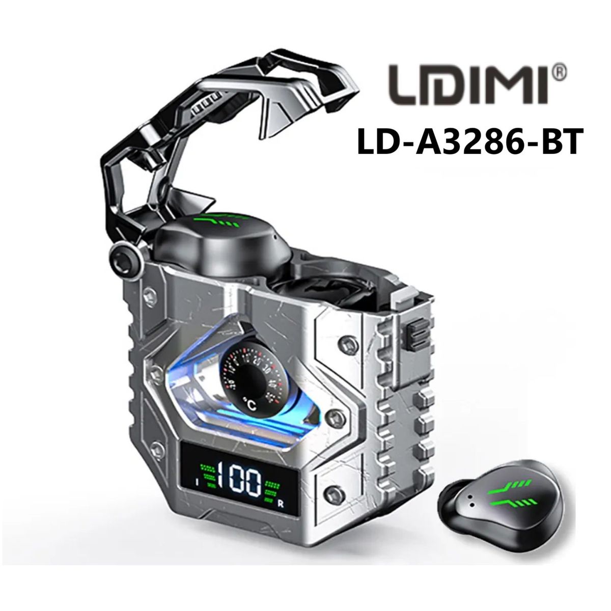 LIDIMI - Audífonos inalámbricos  LD-A3496-BT  Bluetooth - Gris
