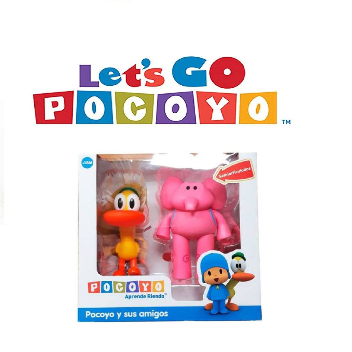 POCOYO - SET FIGURAS DE POCOYO Y SUS AMIGOS SEMIARTICULADOS   POCOYOM-2
