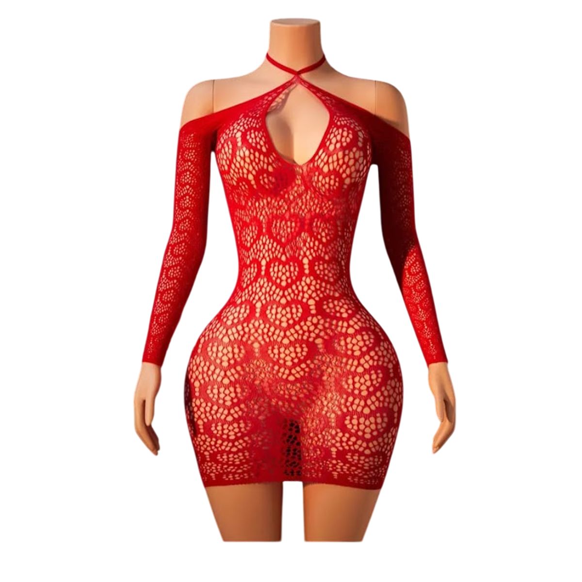 GENERICO - LENCERIA CORPORAL MALLA  CATSUIT VESTIDO