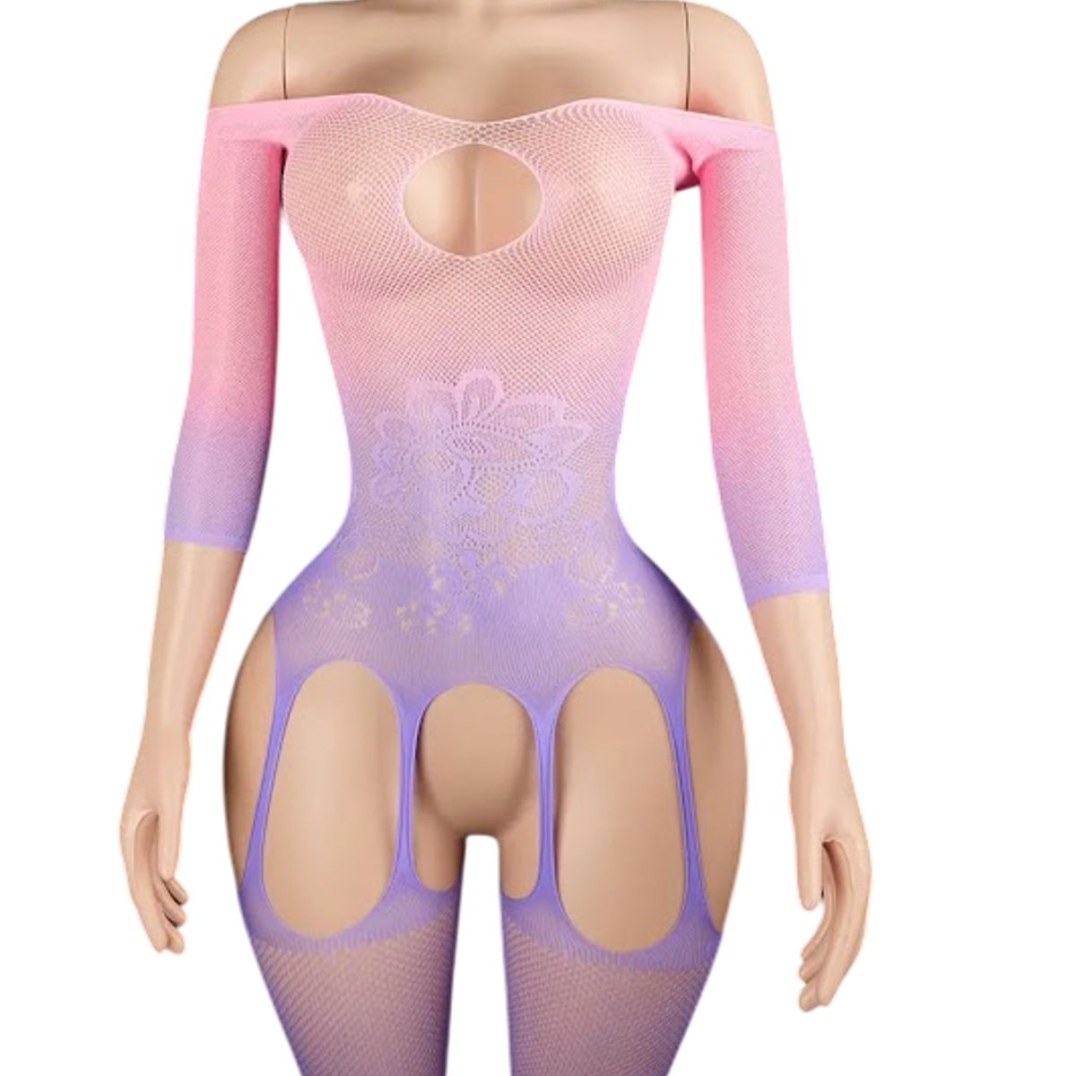 GENERICO - LENCERIA CORPORAL MALLA  CATSUIT VESTIDO