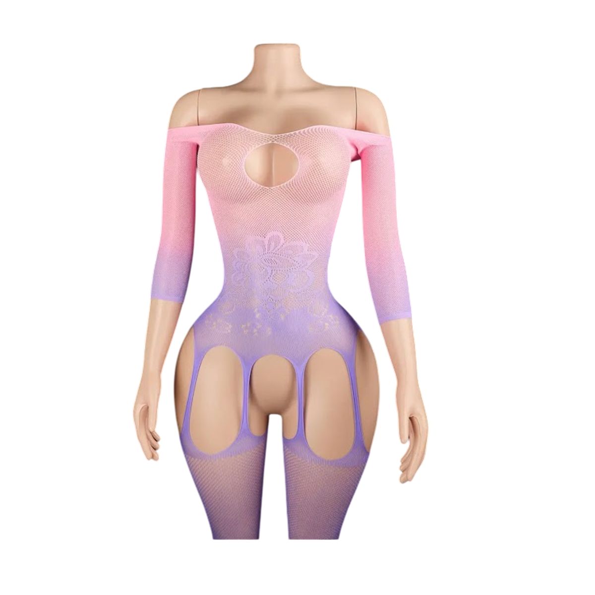 GENERICO - LENCERIA CORPORAL MALLA  CATSUIT VESTIDO