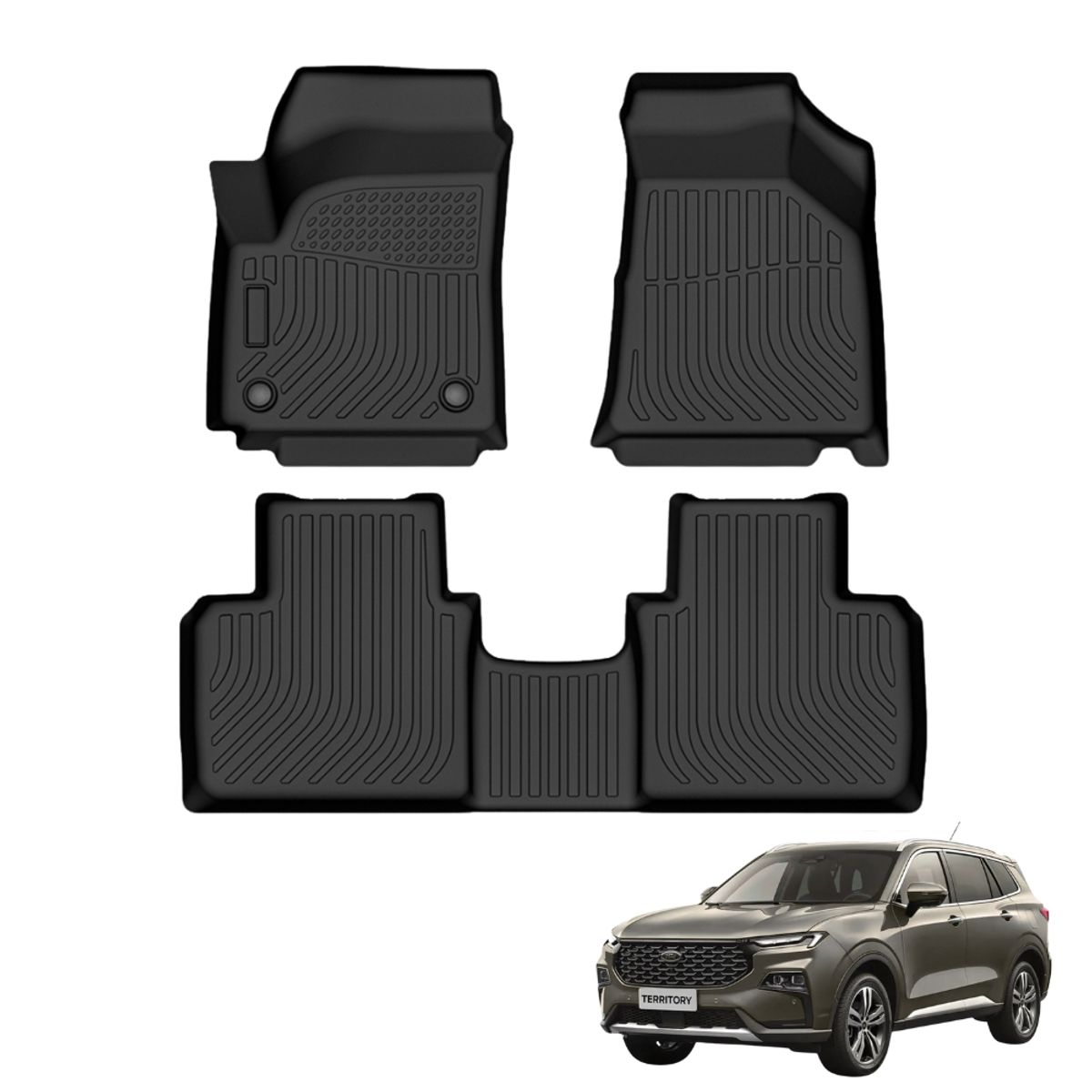 GENERICO - PROTECTOR CUBRE PISO 5D TPE FORD TERRITORY 2020-2022