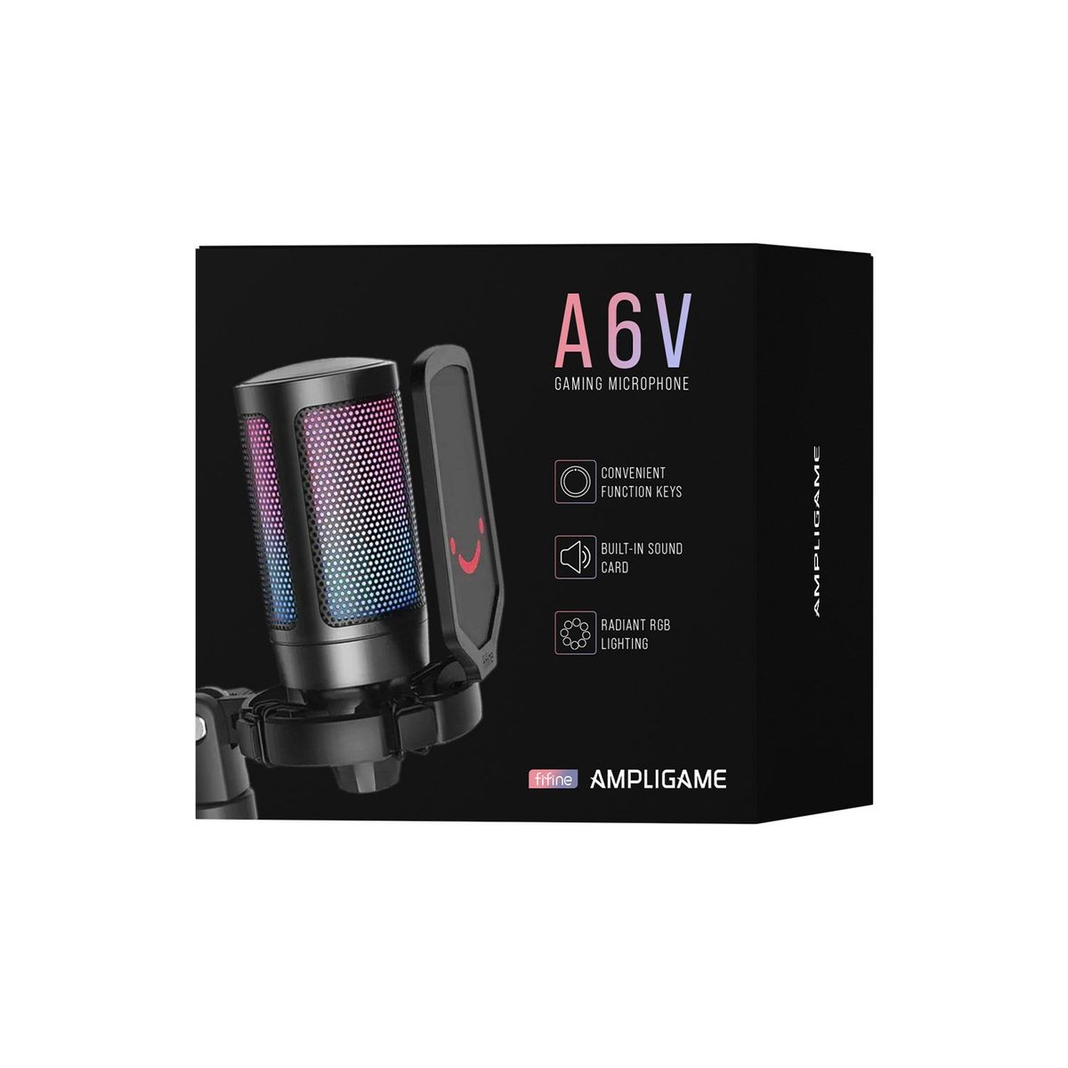 FIFINE - Micrófono Fifine Ampligame A6V Black