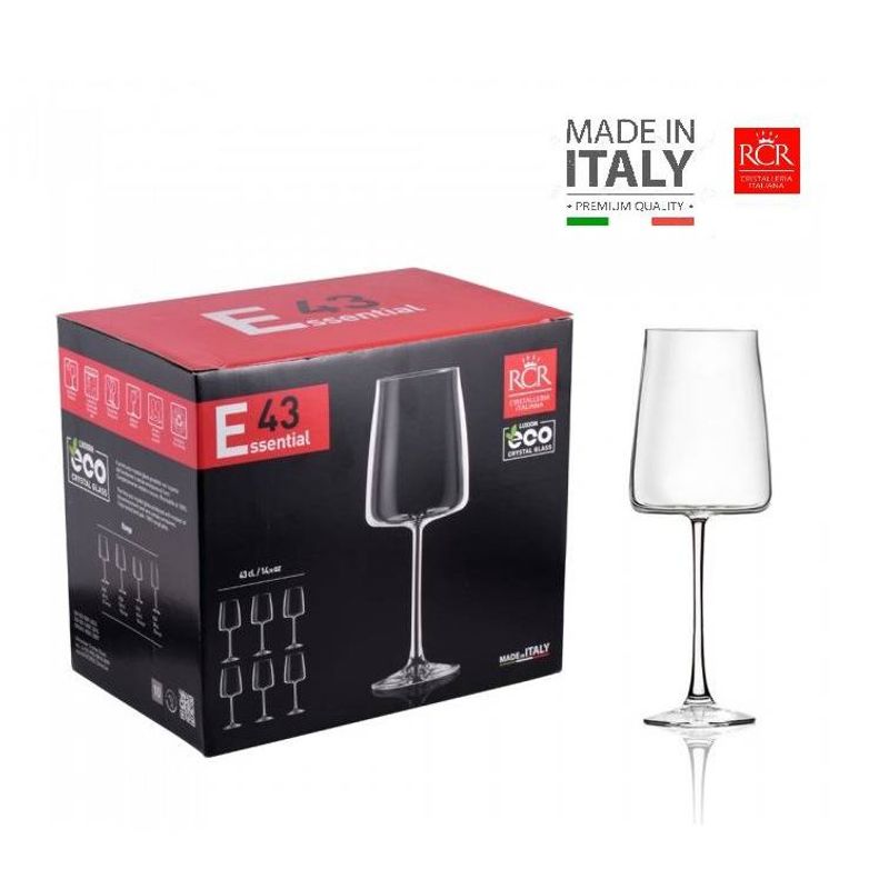 RCR - Set de Copas E43 RCR 6 piezas de 430ml marca Italiana