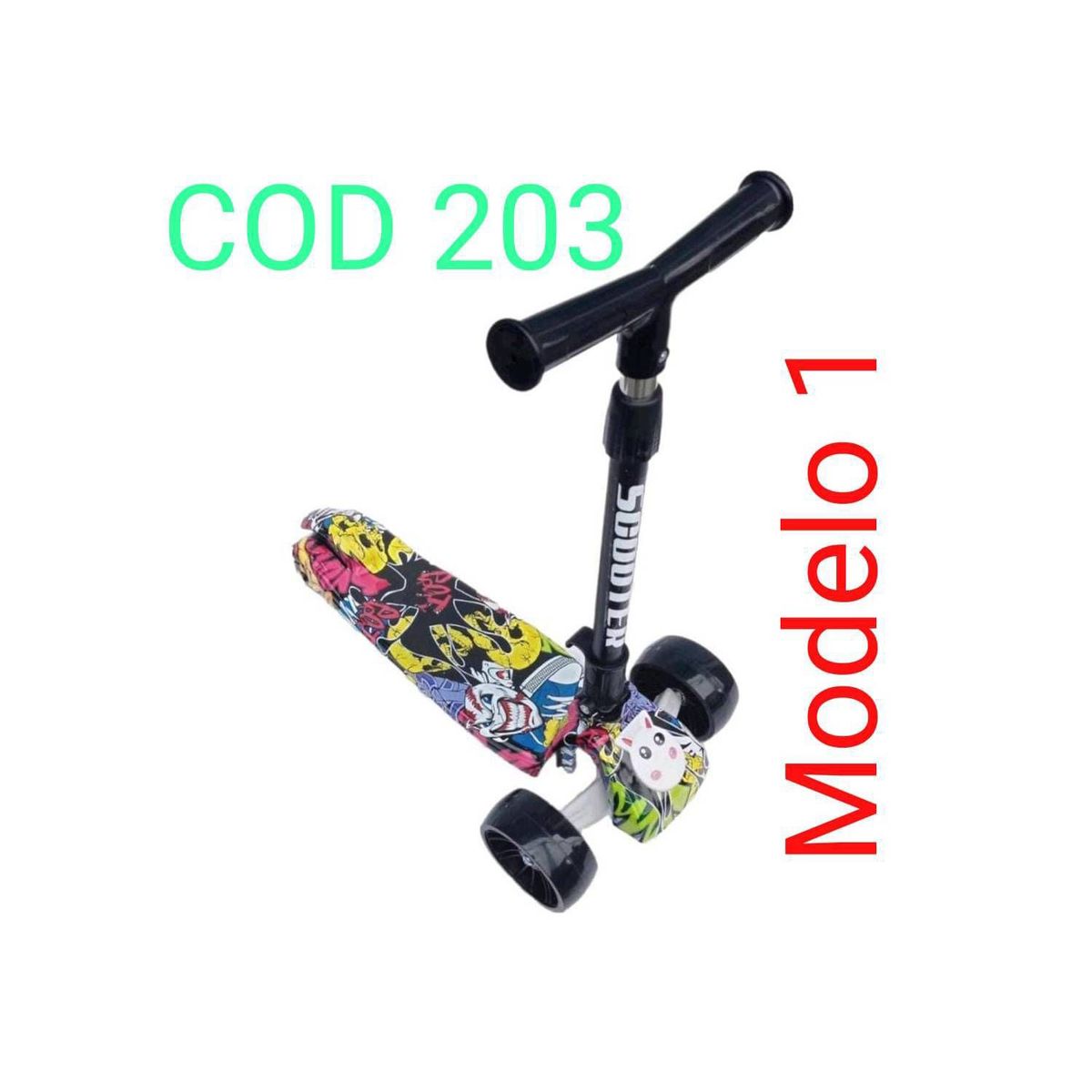 OEM - Scooter Monopatin Multifuncional Patineta Ruedas Luminosas