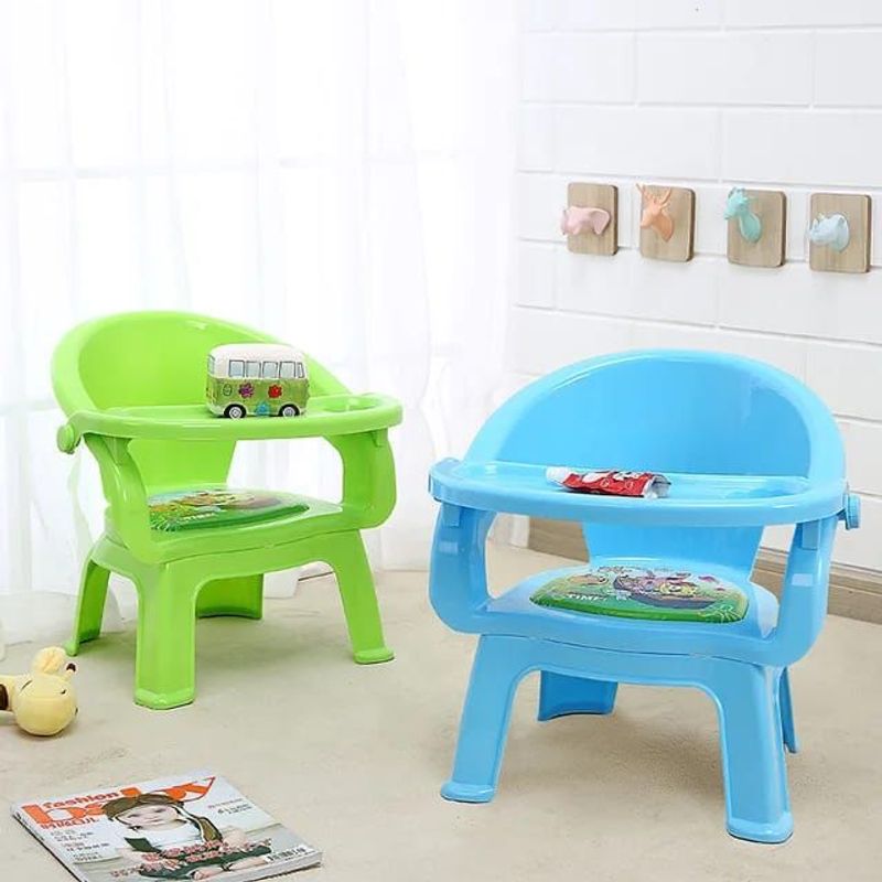 GENERICO - Silla Para Cena Bebe De Plástico Con Comedor 3 en 1 Niño