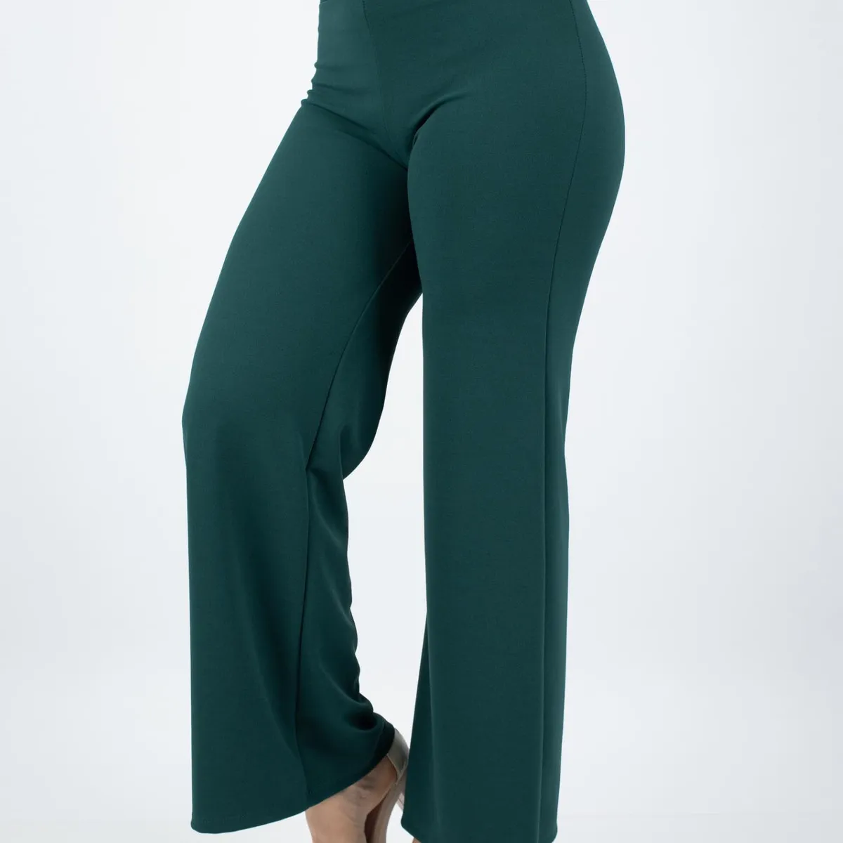 GENERICO - PANTALÓN  PALAZO DE DAMA SCUBA LICRADO