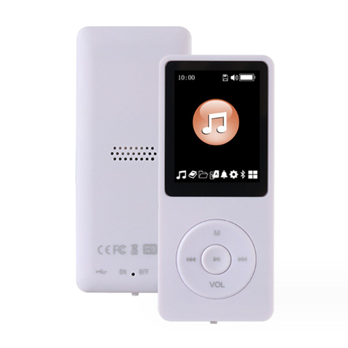 GENERICO - Reproductor de música Bluetooth mp3 + tarjeta de memoria de 32 GB - blanco