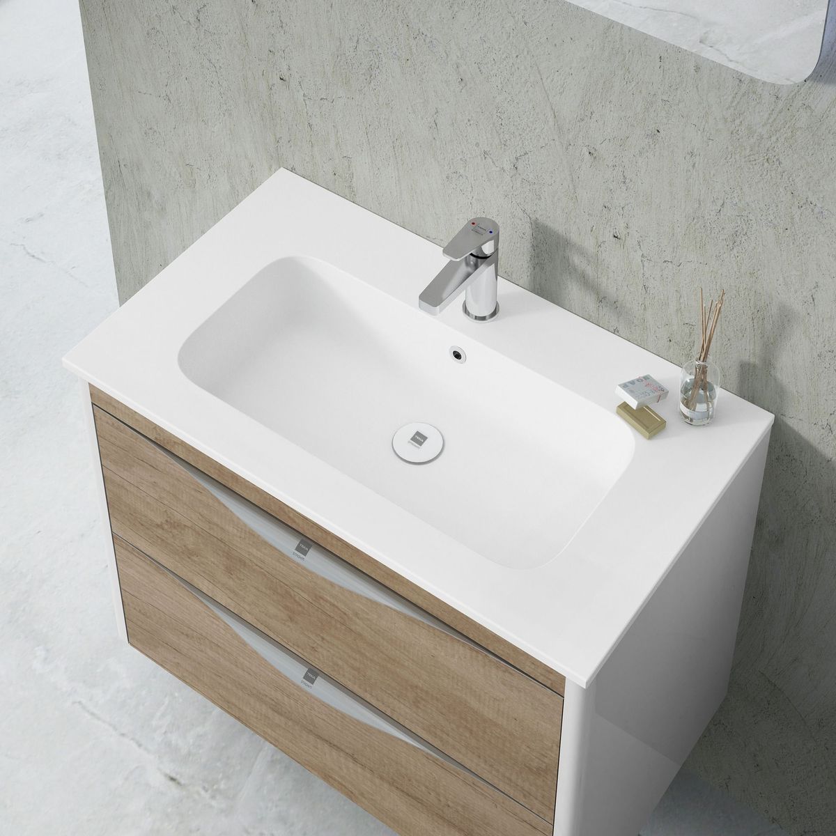 TEKA - MUEBLE SUSPENDIDO MANACOR 80X45 NEBRASKA WHITE