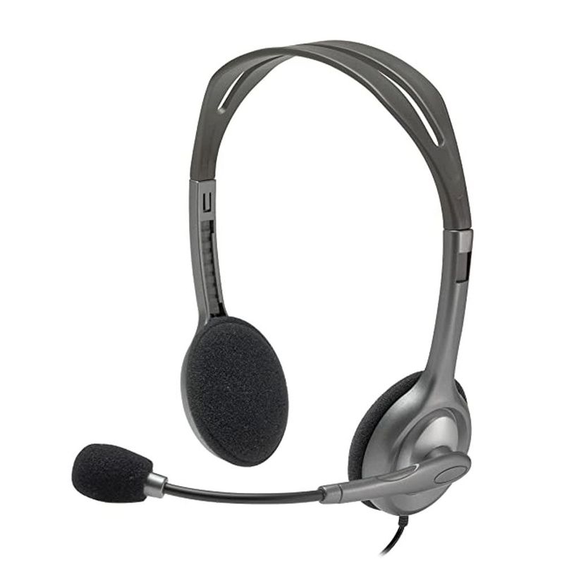 LOGITECH - Audifono C/Microfono  Logitech H111 Plata