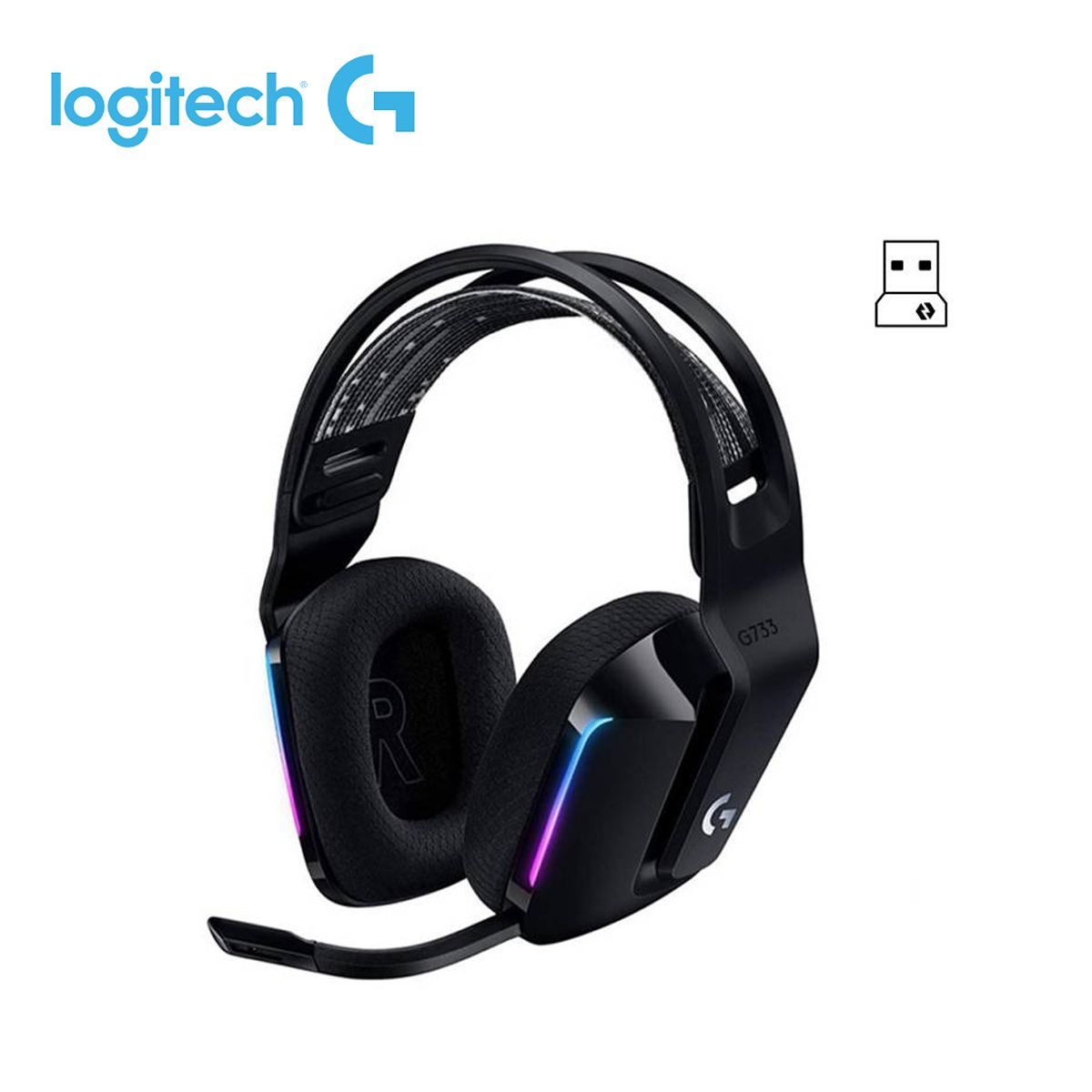 LOGITECH - Audifono Logitech G733 Color Negro