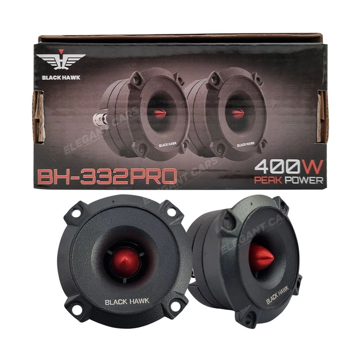 BLACK HAWK - Tweeter Neodimio Black Hawk 400w Tipo Bala BH-332.