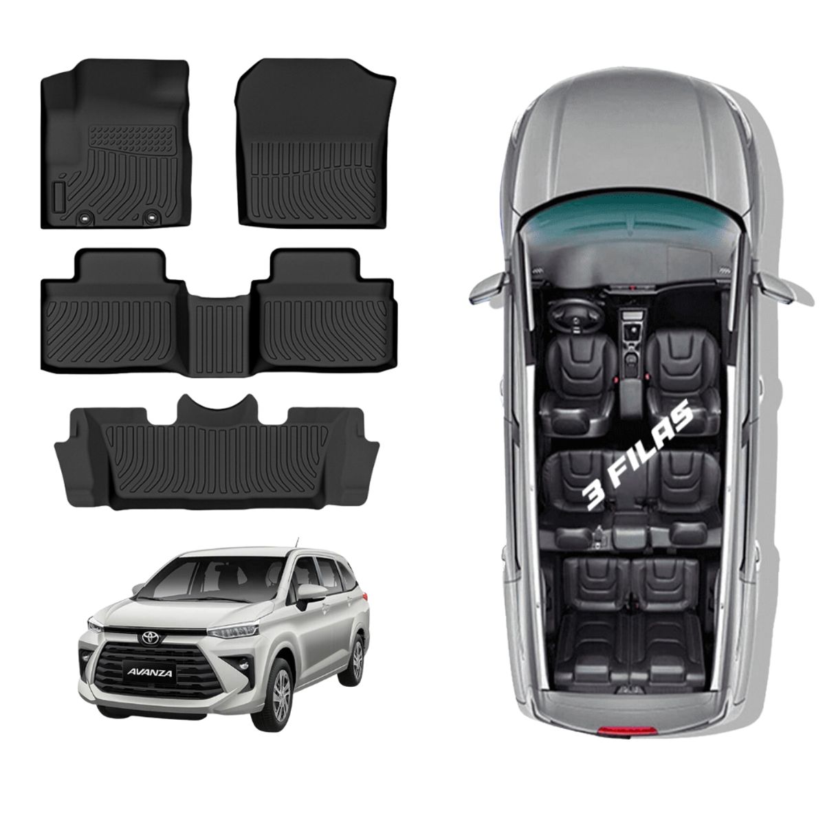 GENERICO - PISO TPE 5D TOYOTA AVANZA 2022 - 2024