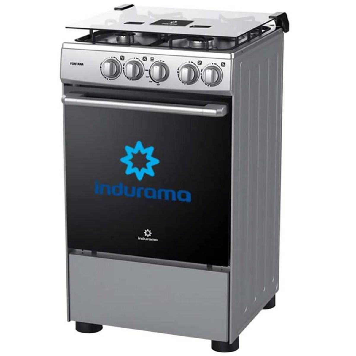 INDURAMA - Indurama - cocina a gas fontana gris 4 hornillas