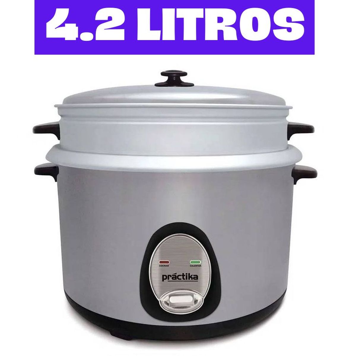 PRACTIKA - Olla Arrocera PRACTIKA 42L Plateado 420MCS