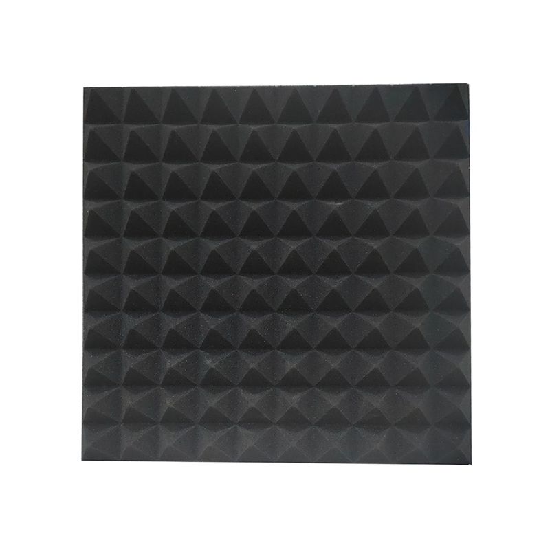 FOAM - ESPUMA ACUSTICA TIPO PIRAMIDAL PUR NEGRO 50CM X 50CM X 2PULG