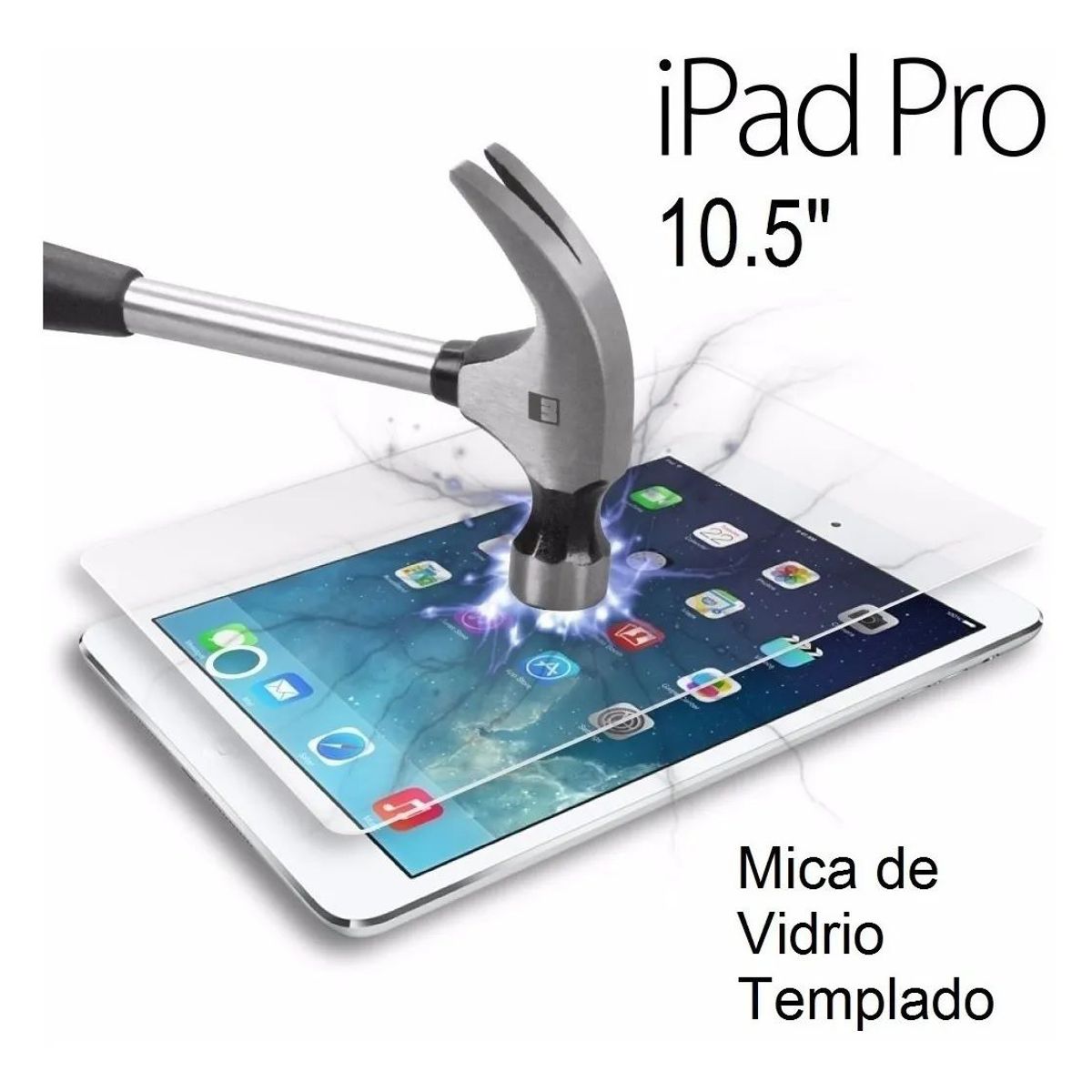 GENERICO - Protector de Pantalla de Mica de Vidrio para iPad Pro 10.5 A1701 A1709