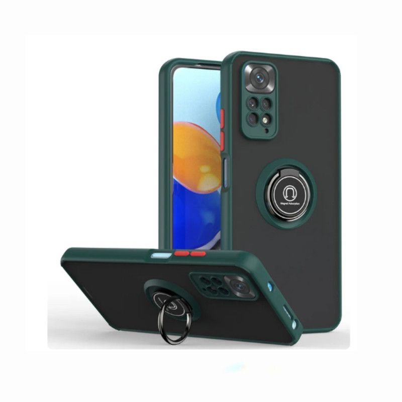 CASE - Case Ahumado Con Anillo Xiaomi Redmi 10 - Verde