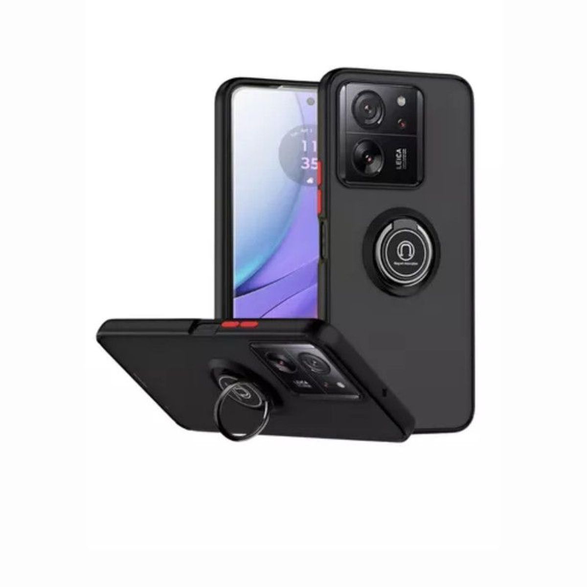 CASE - Case Ahumado Con Anillo Xiaomi Mi 13T/13T PRO - NEGRO