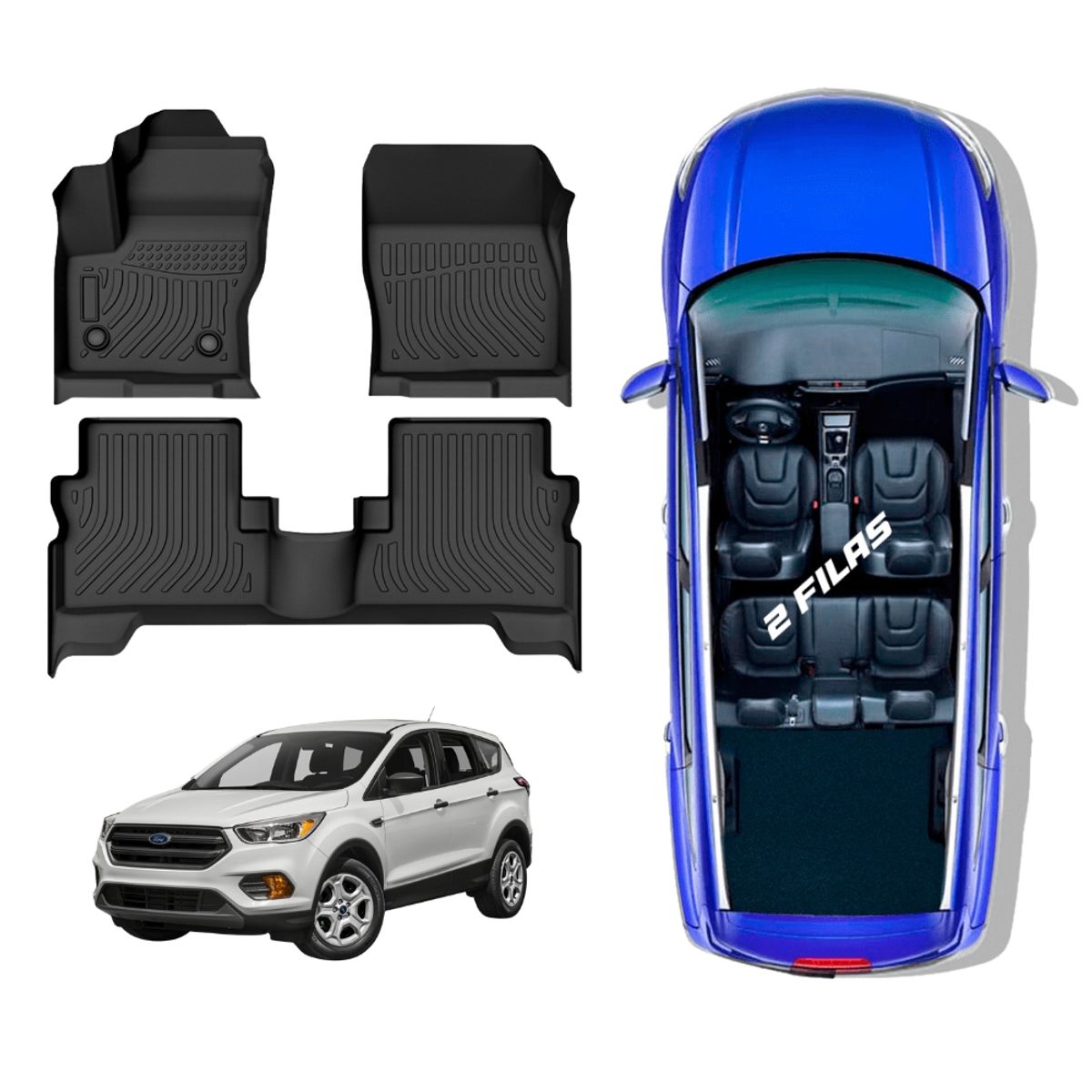 GENERICO - PISO TPE 5D FORD ESCAPE 2013-2019