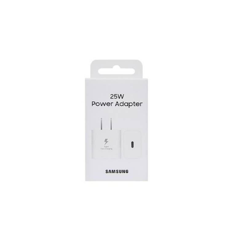 SAMSUNG - Adaptador Samsung 25W USB C Sin Cable - Blanco