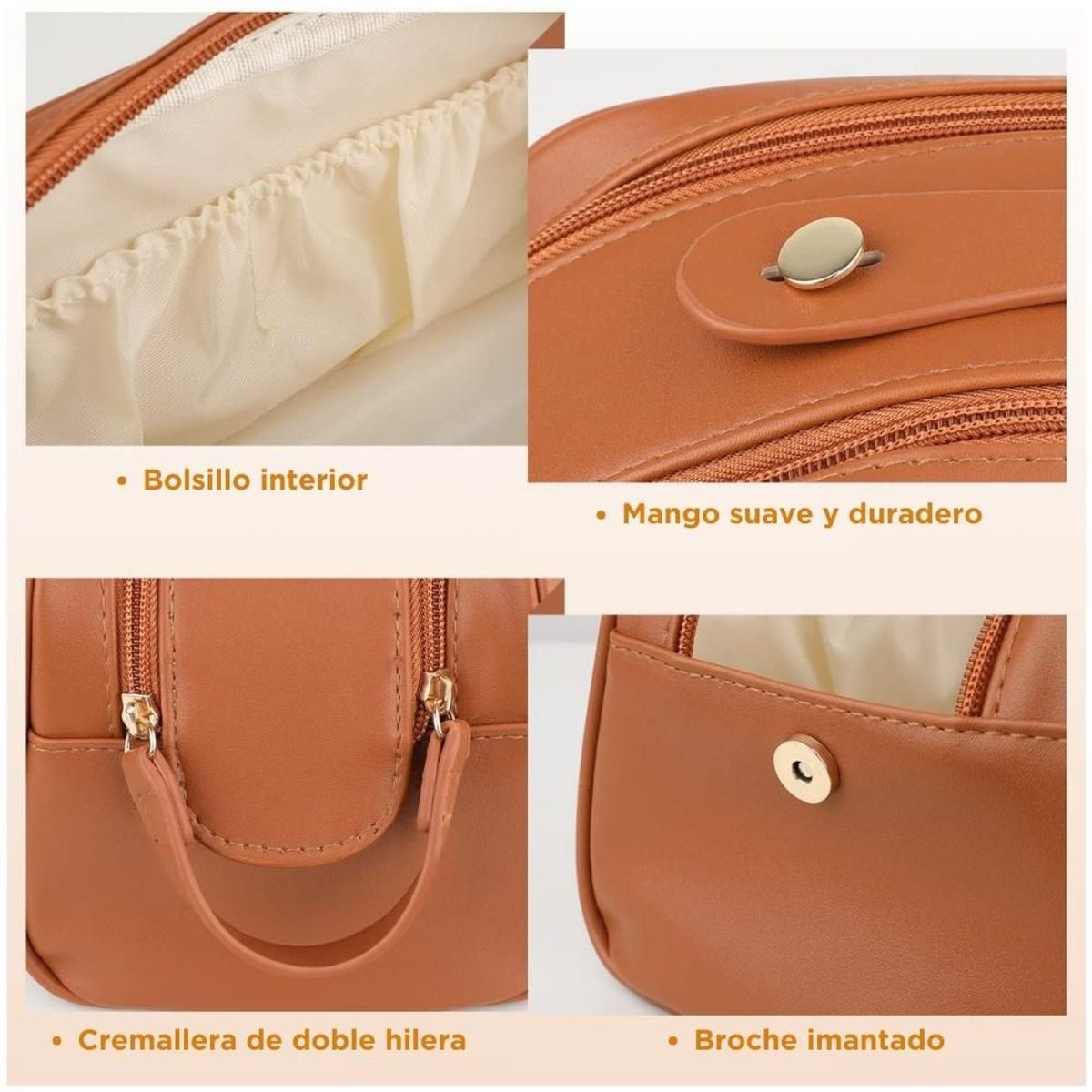 MINARI - Neceser de Maquillaje Cosméticos Organizador de Viaje Elegante MR N85