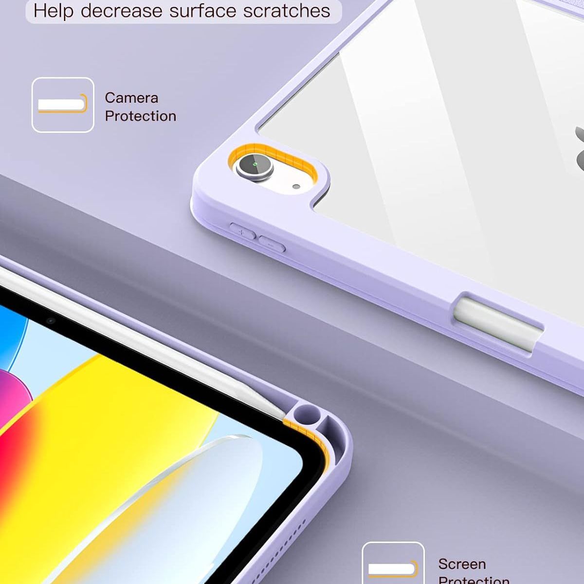 GENERICO - Funda Case Smart Cover Para iPad 10ma Gen 10.9 (2022) Con Porta Pencil