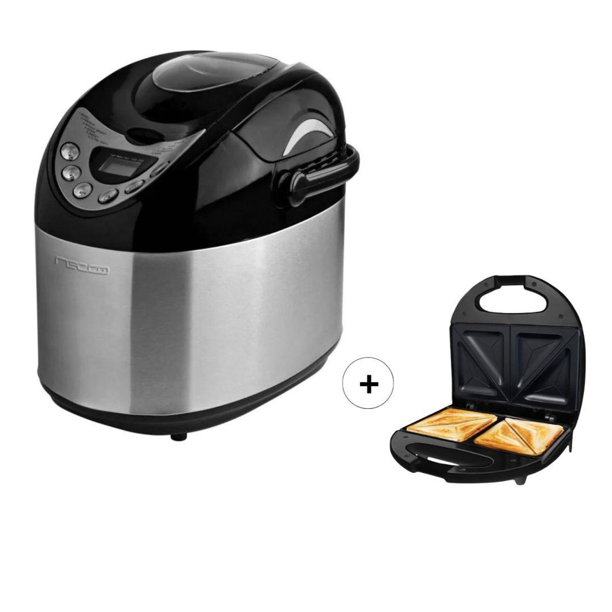 IMPORTADO MC - Máquina Para Hacer Pan RECCO + sandwichera para 2 panes