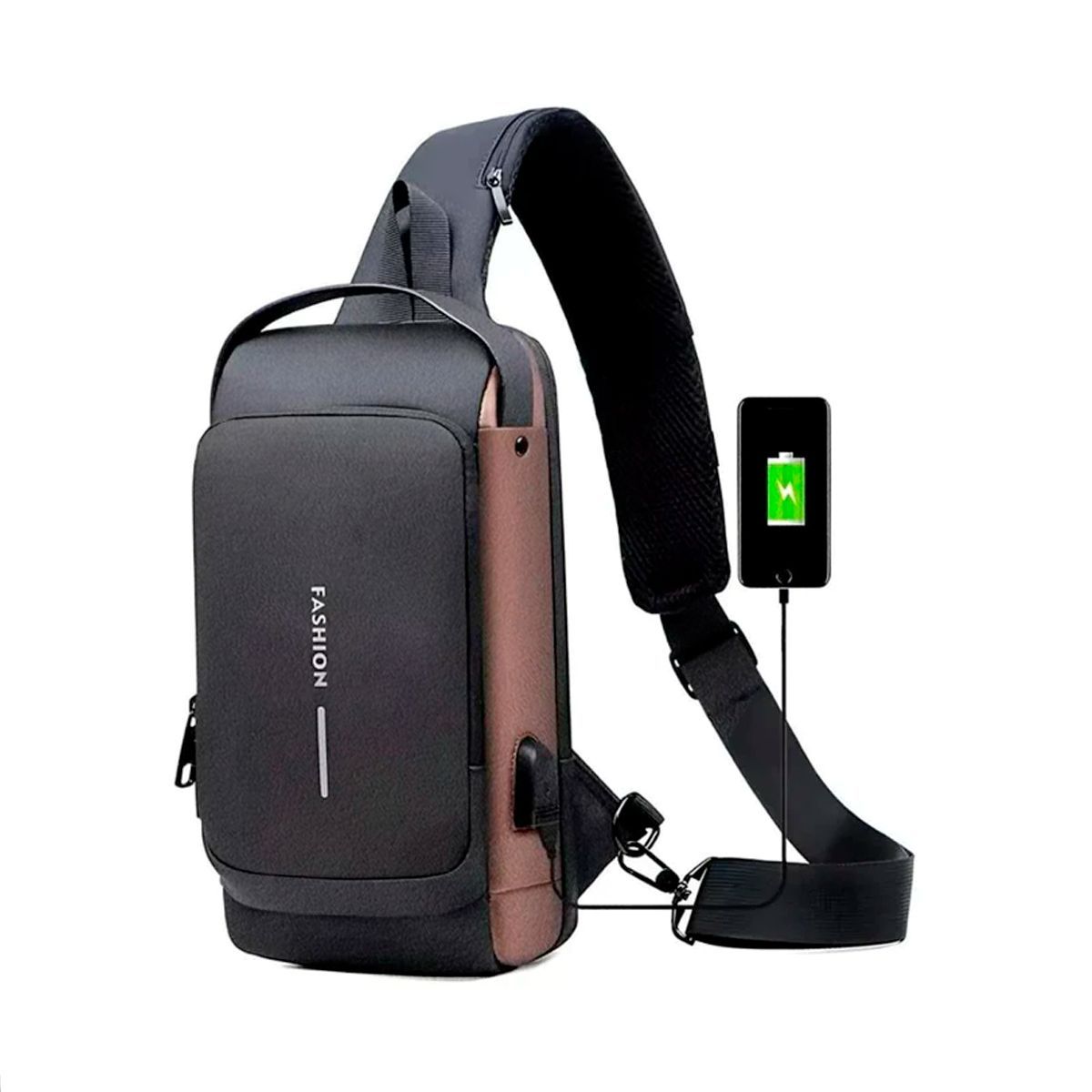 GENERICO - Mochila Antirrobo - Pechera Morral con Clave Impermeable