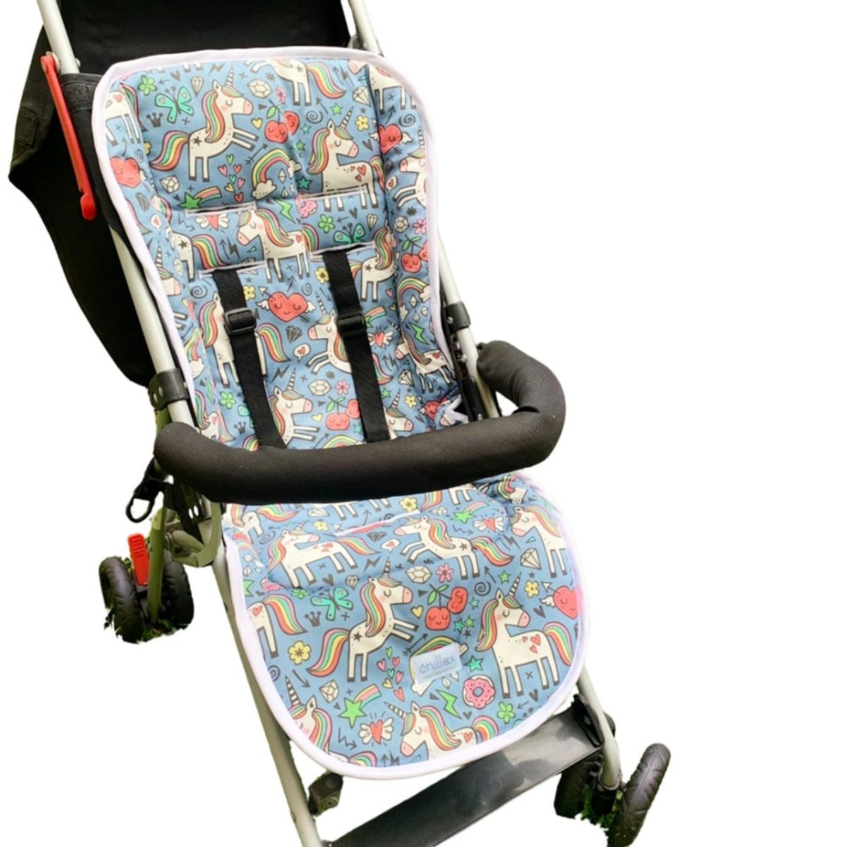 CHILLAX - Colchoneta coche chillax Hearts Unicorn universal