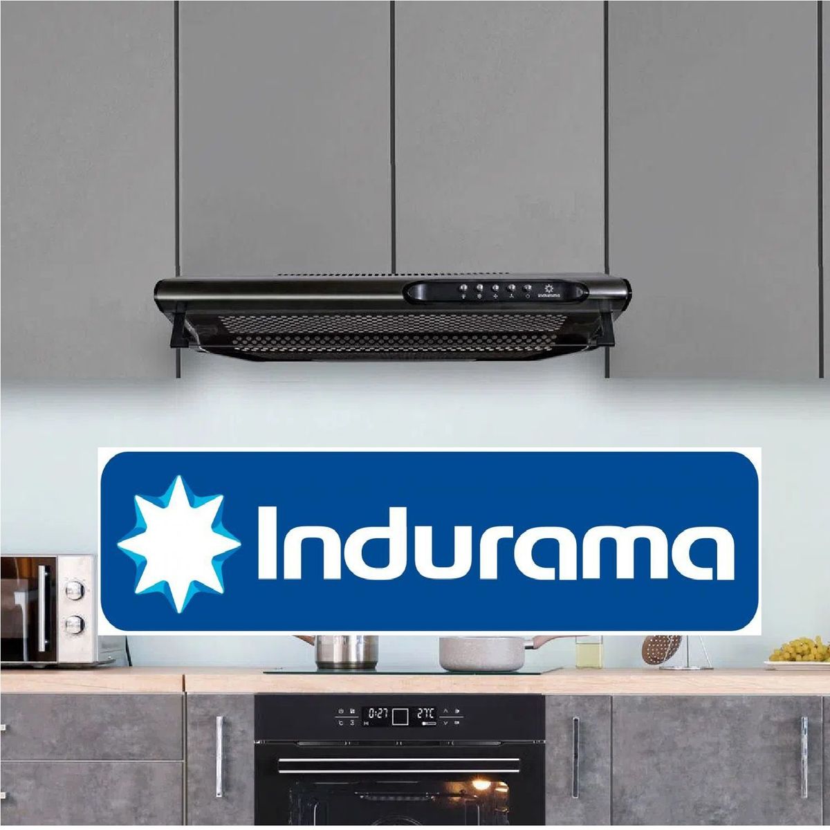 INDURAMA - Campana Extractora 3 Velocidades CEI-602NE