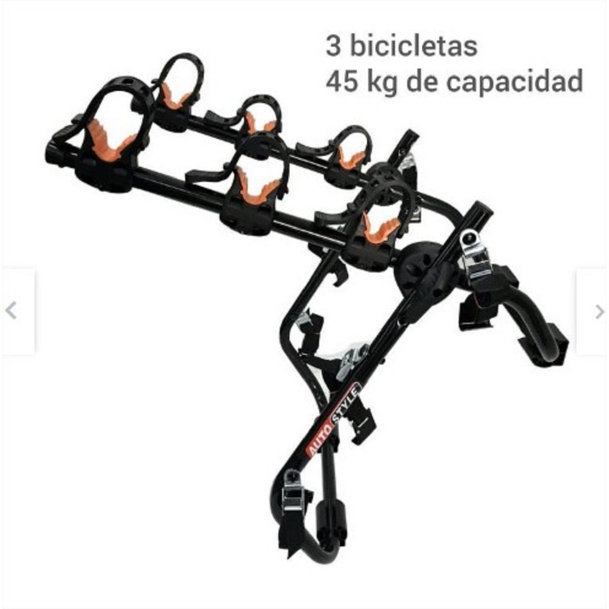 GENERICO - Rack Portabicicletas Trasera Para Auto 3 Bicicletas