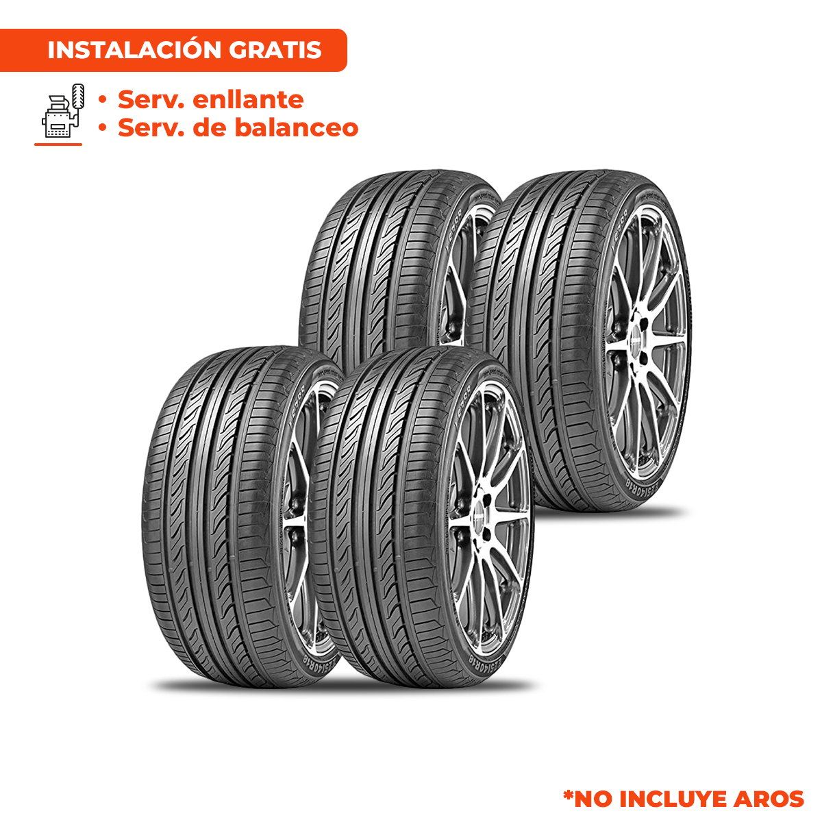 LANDSAIL - PACK DE 4 LLANTAS RUNFLAT LANDSAIL LS388 205/50ZRF17 89W