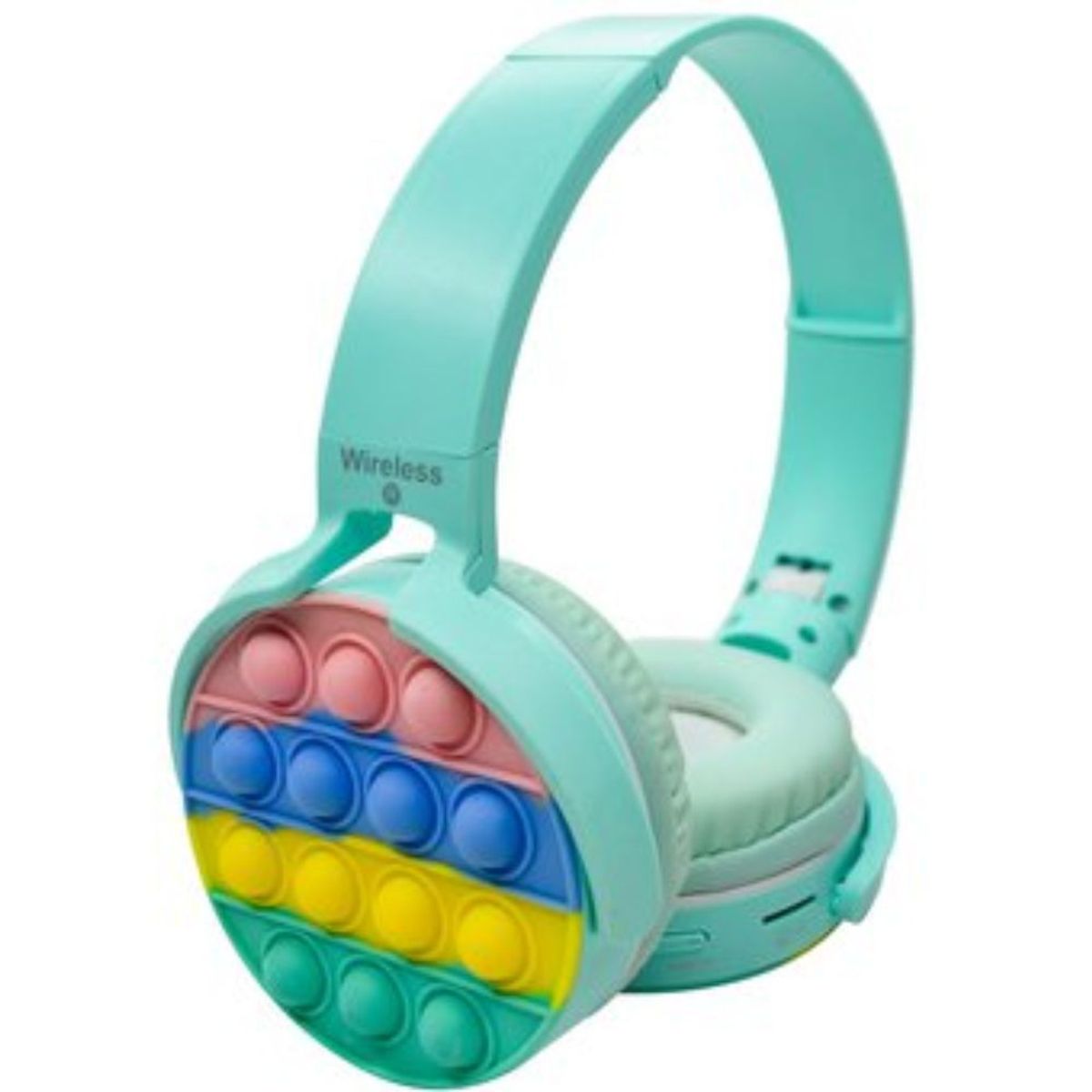 SEISA - Audífonos POP IT bluetooth color celeste Seisa EJ-P361 Élegans
