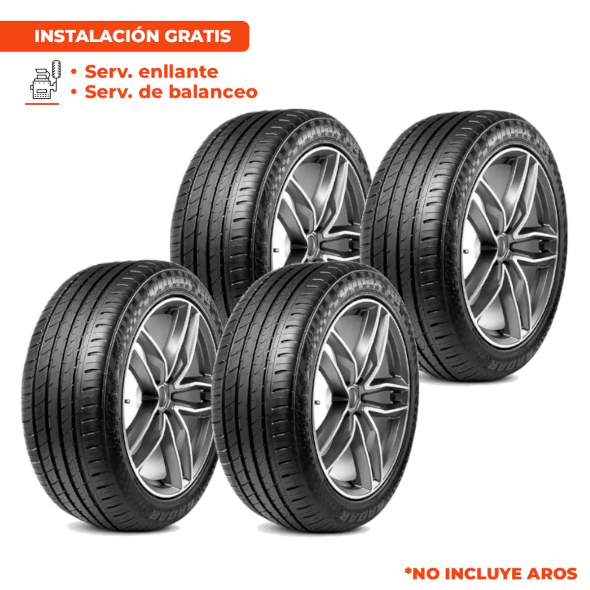 RADAR - PACK DE 4 LLANTAS RUNFLAT RADAR DIMAX R8+ 275/45ZRF20 110Y