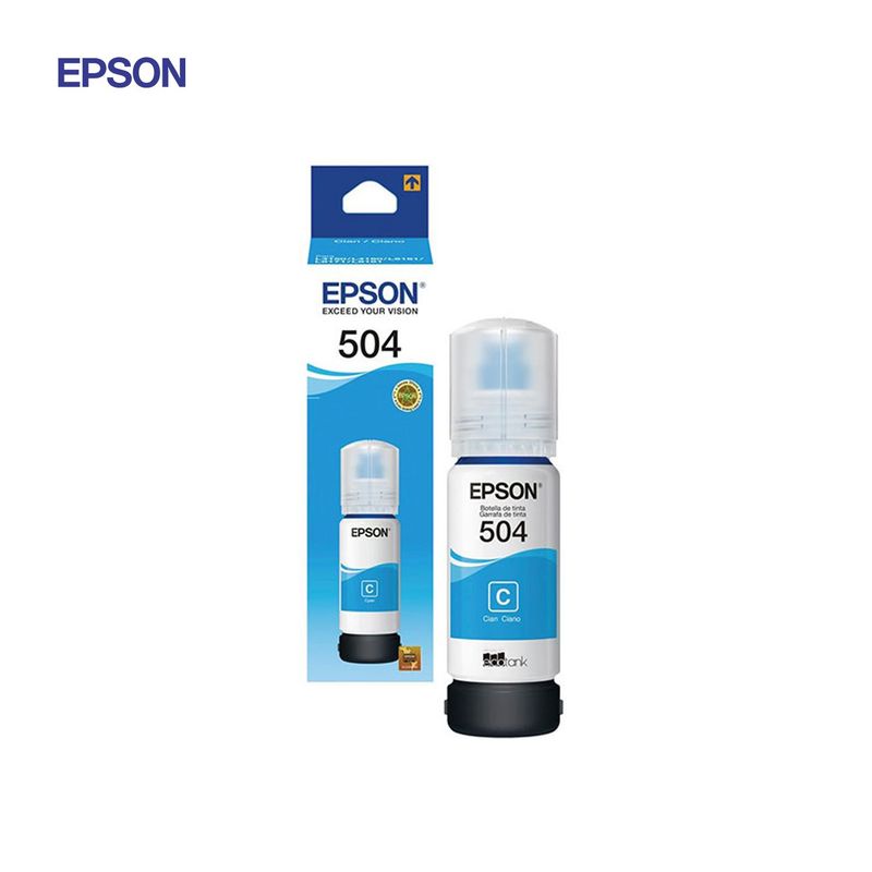 EPSON - Tinta Epson T504 Color Cian