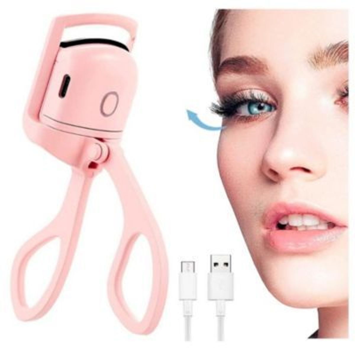 GENERICO - Rizador de Pestañas Electrico Eyelash Curler Rosado